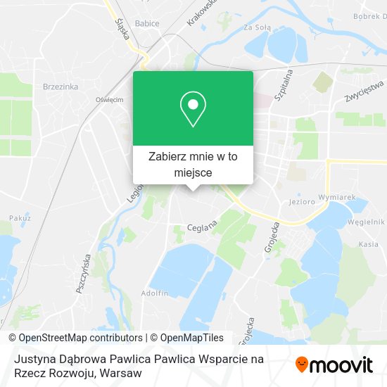 Mapa Justyna Dąbrowa Pawlica Pawlica Wsparcie na Rzecz Rozwoju