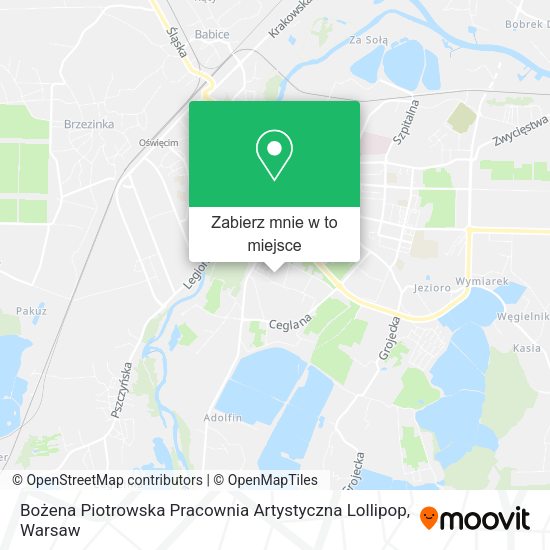 Mapa Bożena Piotrowska Pracownia Artystyczna Lollipop