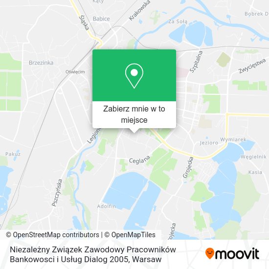 Mapa Niezależny Związek Zawodowy Pracowników Bankowosci i Usług Dialog 2005