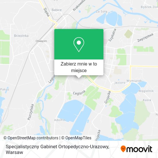 Mapa Specjalistyczny Gabinet Ortopedyczno-Urazowy