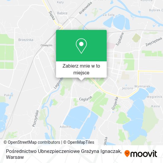 Mapa Pośrednictwo Ubnezpieczeniowe Grażyna Ignaczak