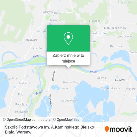 Mapa Szkoła Podstawowa im. A.Kamińskiego Bielsko-Biała