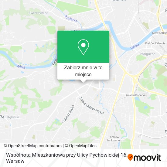 Mapa Wspólnota Mieszkaniowa przy Ulicy Pychowickiej 16