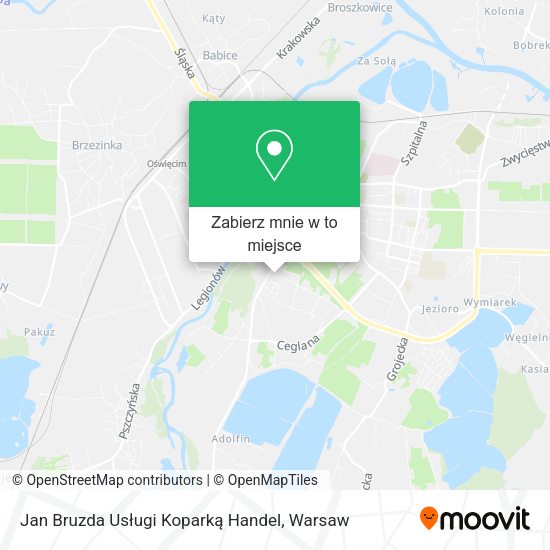 Mapa Jan Bruzda Usługi Koparką Handel