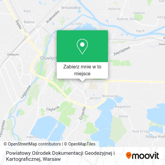 Mapa Powiatowy Ośrodek Dokumentacji Geodezyjnej i Kartograficznej