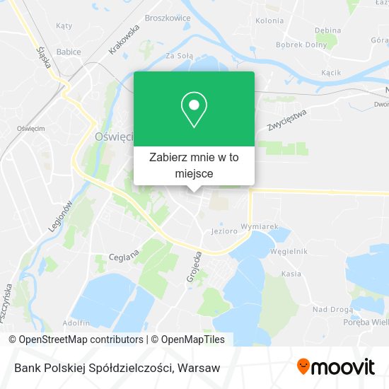 Mapa Bank Polskiej Spółdzielczości