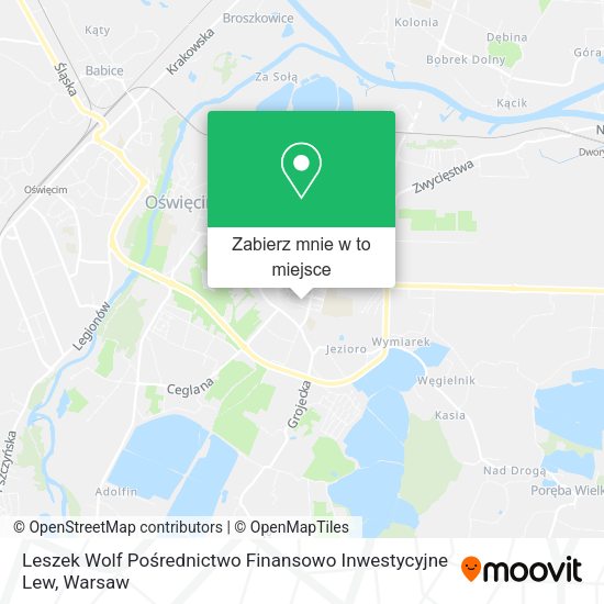 Mapa Leszek Wolf Pośrednictwo Finansowo Inwestycyjne Lew