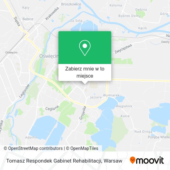 Mapa Tomasz Respondek Gabinet Rehabilitacji