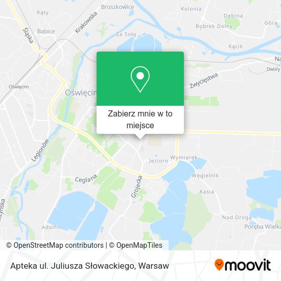 Mapa Apteka ul. Juliusza Słowackiego