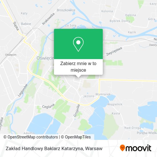 Mapa Zakład Handlowy Baklarz Katarzyna