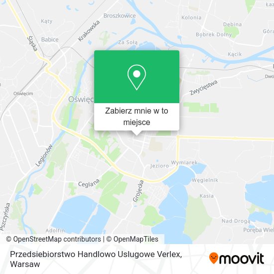 Mapa Przedsiebiorstwo Handlowo Uslugowe Verlex