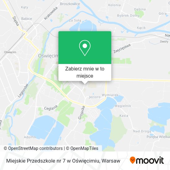 Mapa Miejskie Przedszkole nr 7 w Oświęcimiu