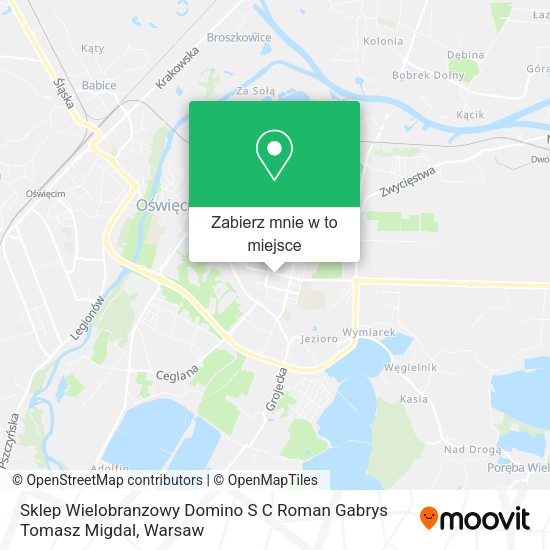 Mapa Sklep Wielobranzowy Domino S C Roman Gabrys Tomasz Migdal