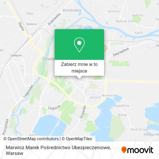 Mapa Marwicz Marek Pośrednictwo Ubezpieczeniowe