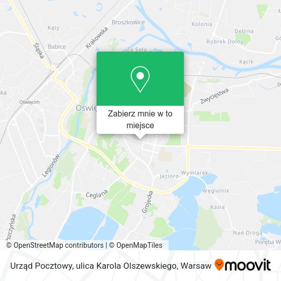 Mapa Urząd Pocztowy, ulica Karola Olszewskiego