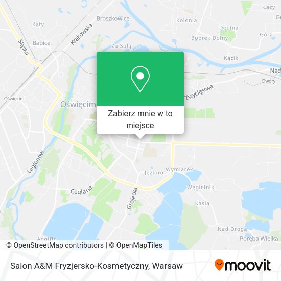 Mapa Salon A&M Fryzjersko-Kosmetyczny