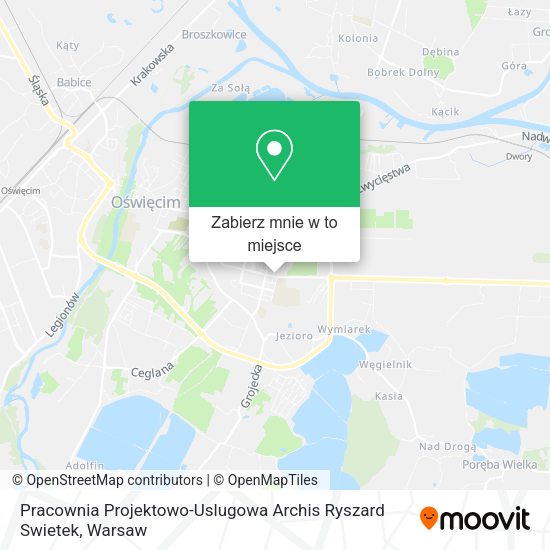 Mapa Pracownia Projektowo-Uslugowa Archis Ryszard Swietek