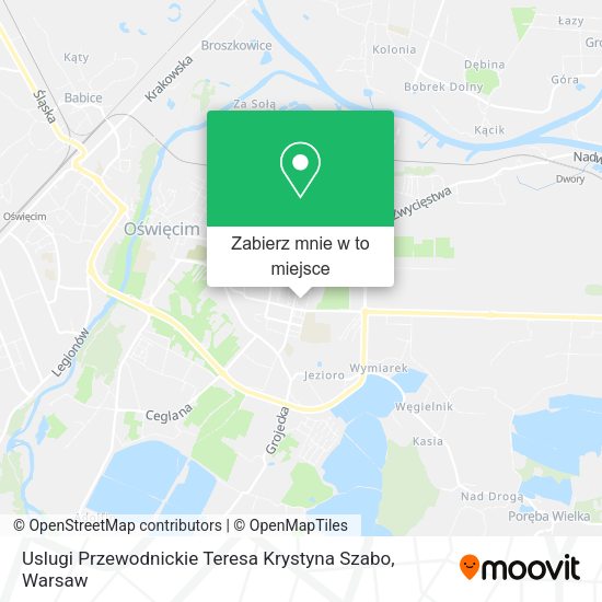 Mapa Uslugi Przewodnickie Teresa Krystyna Szabo