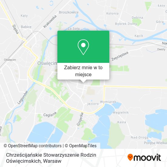 Mapa Chrześcijańskie Stowarzyszenie Rodzin Oświęcimskich