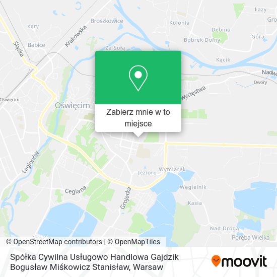 Mapa Spółka Cywilna Usługowo Handlowa Gajdzik Bogusław Miśkowicz Stanisław