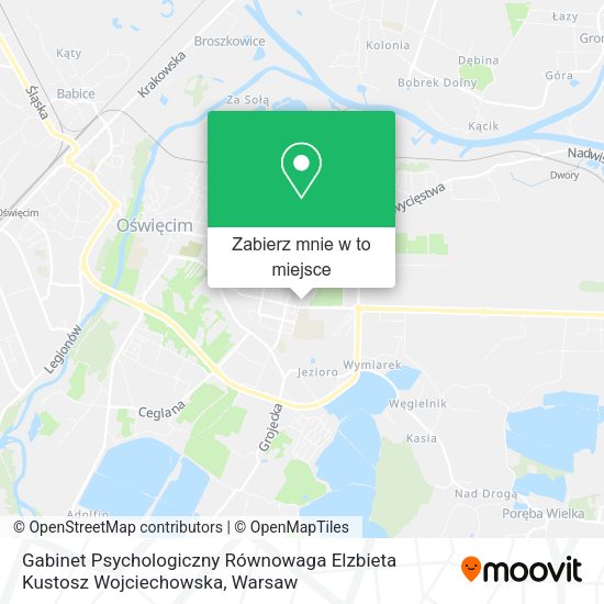 Mapa Gabinet Psychologiczny Równowaga Elzbieta Kustosz Wojciechowska