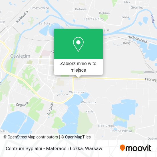 Mapa Centrum Sypialni - Materace i Łóżka