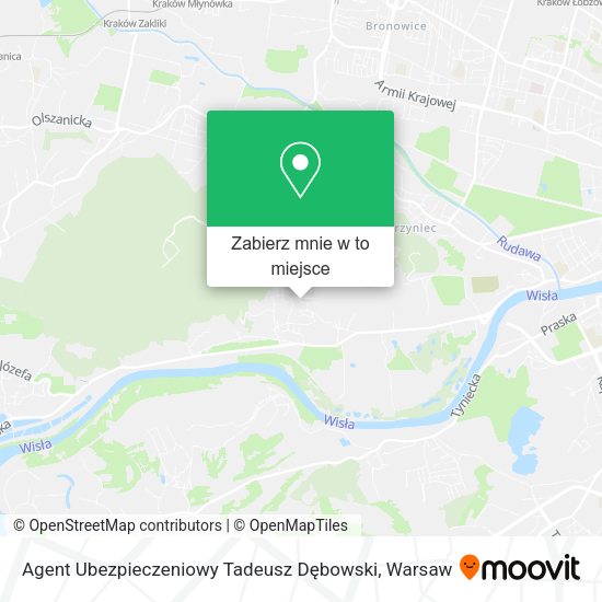 Mapa Agent Ubezpieczeniowy Tadeusz Dębowski