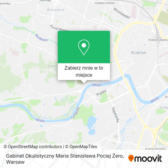 Mapa Gabinet Okulistyczny Maria Stanisława Pociej Żero