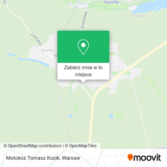 Mapa Motokoz Tomasz Kozik