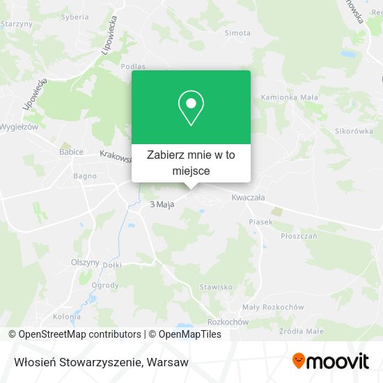 Mapa Włosień Stowarzyszenie