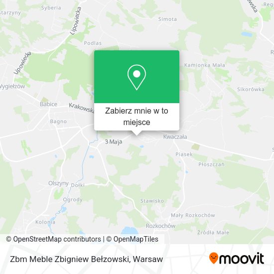 Mapa Zbm Meble Zbigniew Bełzowski