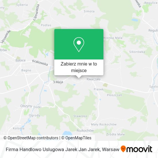 Mapa Firma Handlowo Uslugowa Jarek Jan Jarek