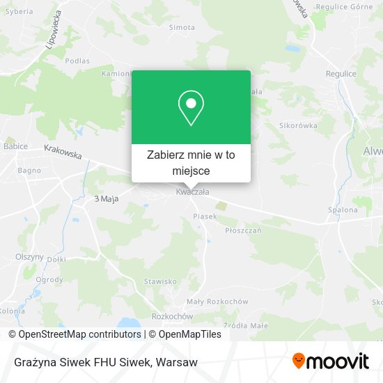 Mapa Grażyna Siwek FHU Siwek