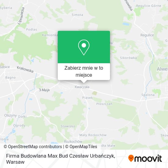 Mapa Firma Budowlana Max Bud Czesław Urbańczyk