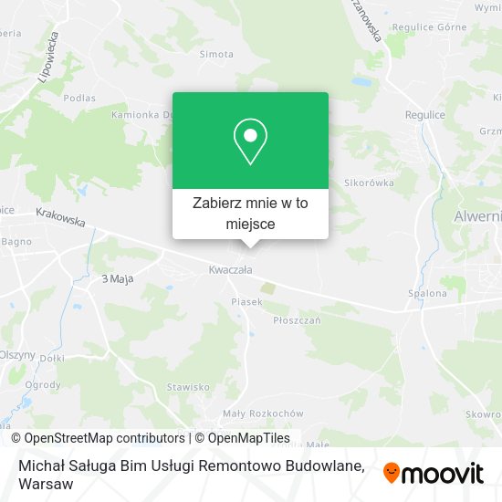 Mapa Michał Saługa Bim Usługi Remontowo Budowlane