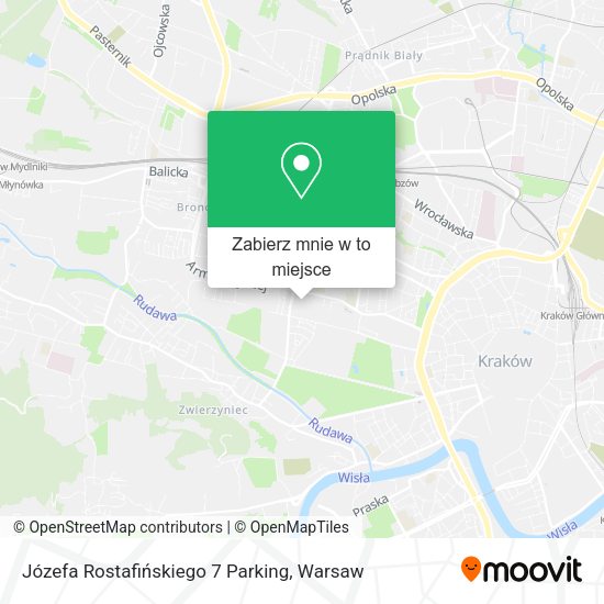 Mapa Józefa Rostafińskiego 7 Parking