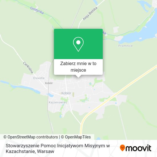 Mapa Stowarzyszenie Pomoc Inicjatywom Misyjnym w Kazachstanie