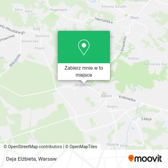 Mapa Deja Elżbieta