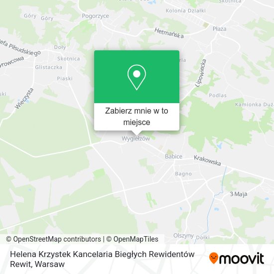 Mapa Helena Krzystek Kancelaria Biegłych Rewidentów Rewit