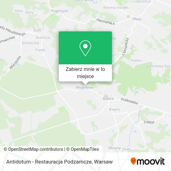 Mapa Antidotum - Restauracja Podzamcze