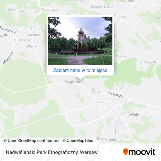 Mapa Nadwiślański Park Etnograficzny