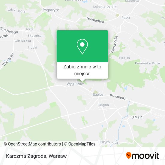 Mapa Karczma Zagroda