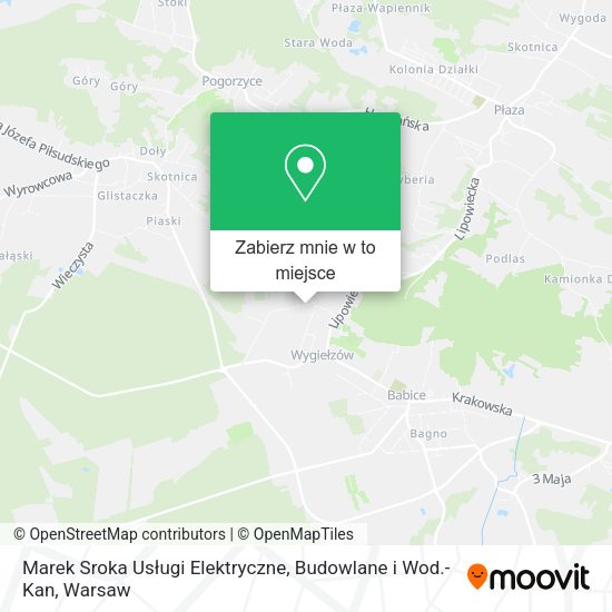 Mapa Marek Sroka Usługi Elektryczne, Budowlane i Wod.-Kan