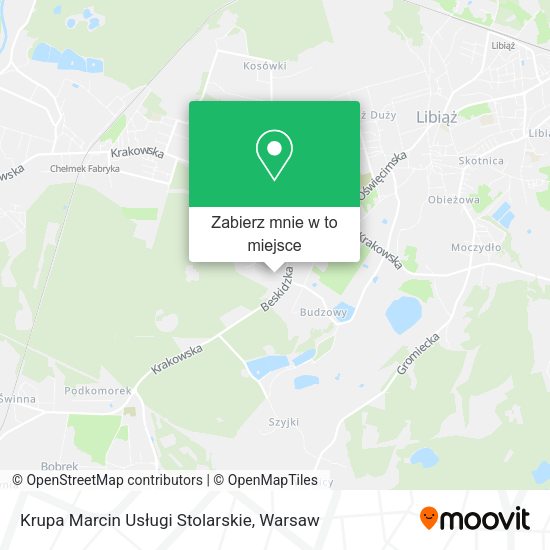 Mapa Krupa Marcin Usługi Stolarskie