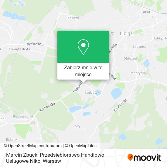 Mapa Marcin Zbucki Przedsiebiorstwo Handlowo Uslugowe Niko