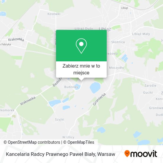 Mapa Kancelaria Radcy Prawnego Paweł Biały