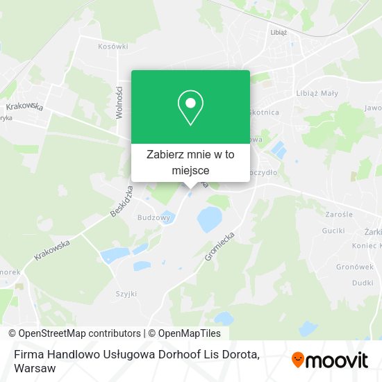 Mapa Firma Handlowo Usługowa Dorhoof Lis Dorota