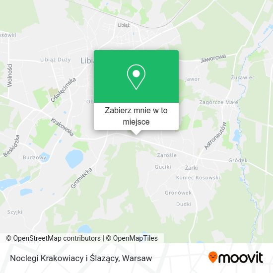 Mapa Noclegi Krakowiacy i Ślazący