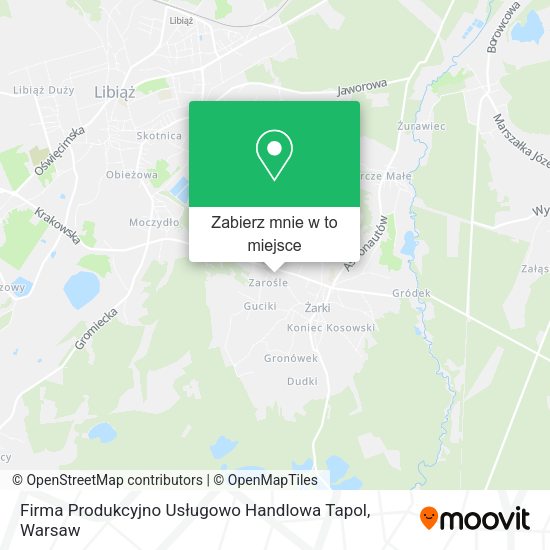 Mapa Firma Produkcyjno Usługowo Handlowa Tapol