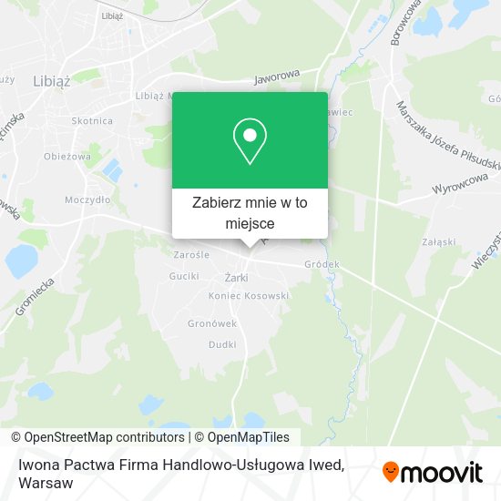 Mapa Iwona Pactwa Firma Handlowo-Usługowa Iwed